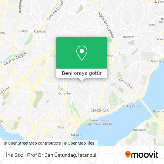 İris Göz - Prof Dr Can Üstündağ harita
