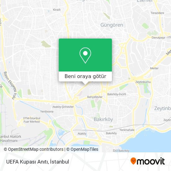 UEFA Kupası Anıtı harita