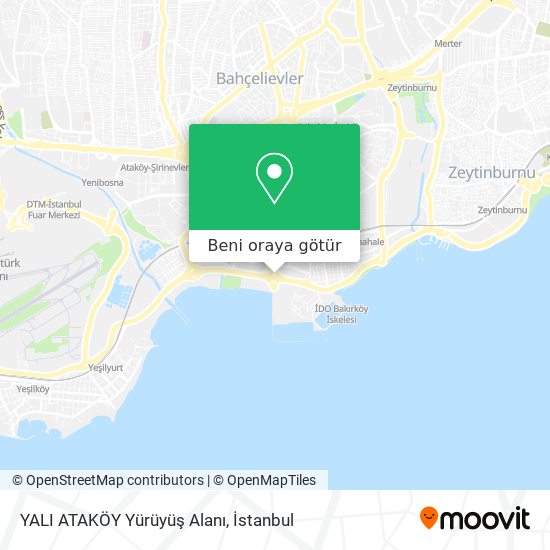 YALI ATAKÖY Yürüyüş Alanı harita