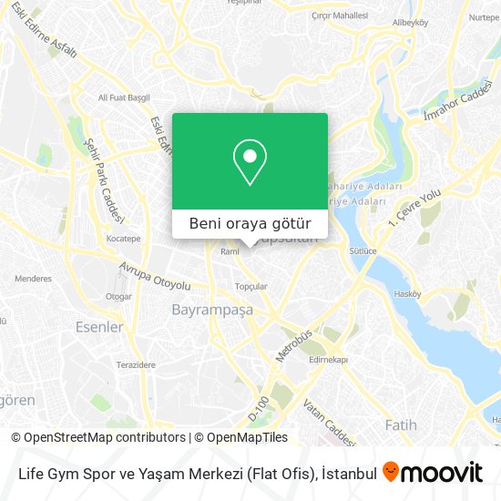 Life Gym Spor ve Yaşam Merkezi (Flat Ofis) harita