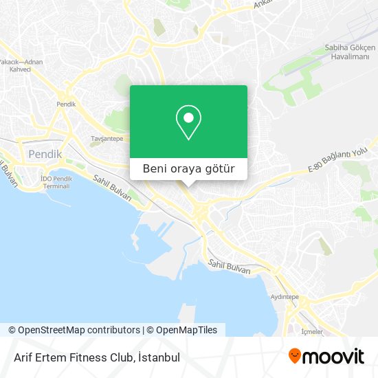 Arif Ertem Fitness Club harita