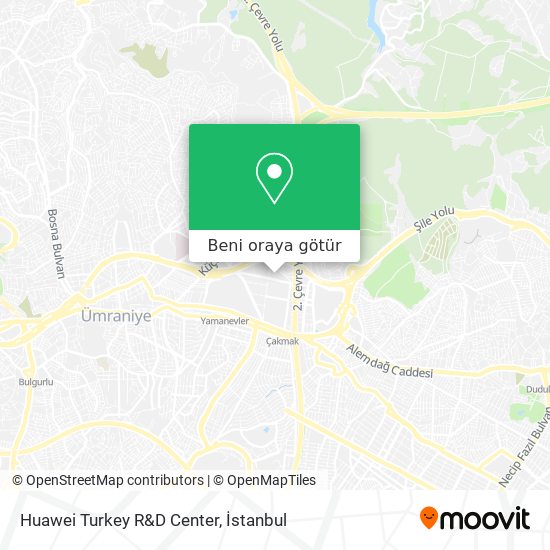 Huawei Turkey R&D Center harita