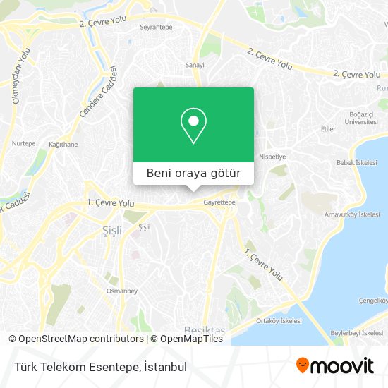 Türk Telekom Esentepe harita