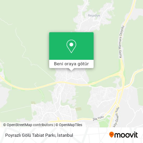 Poyrazlı Gölü Tabiat Parkı harita