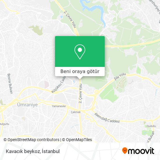 Kavacık beykoz harita