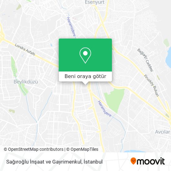 Sağıroğlu İnşaat ve Gayrimenkul harita