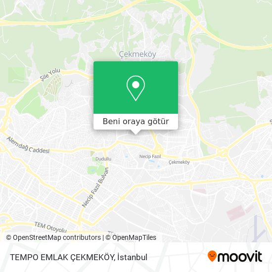 TEMPO EMLAK ÇEKMEKÖY harita