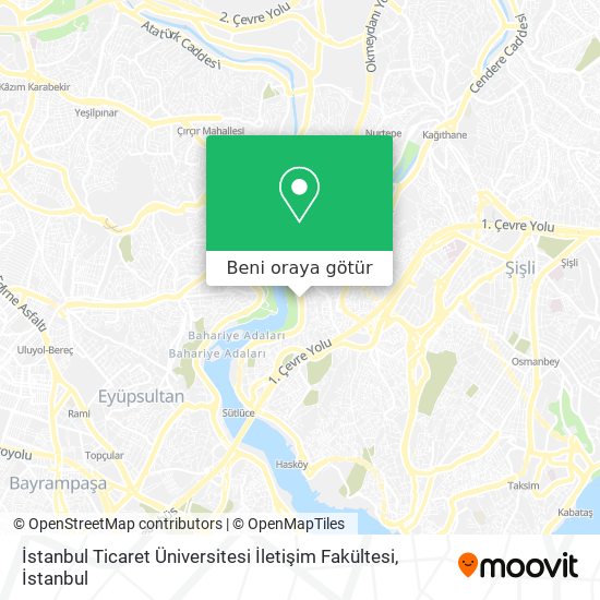 İstanbul Ticaret Üniversitesi İletişim Fakültesi harita