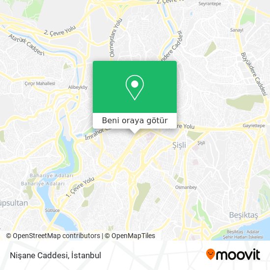 Nişane Caddesi harita