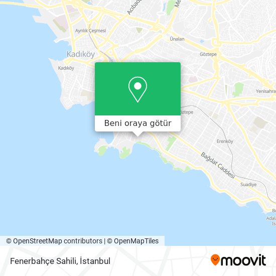 Fenerbahçe Sahili harita