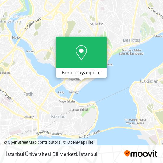 İstanbul Üniversitesi Dil Merkezi harita