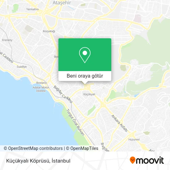 Küçükyalı Köprüsü harita