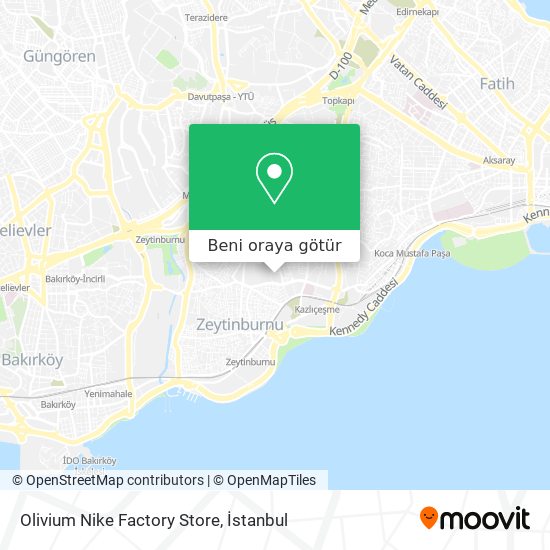 Olivium Nike Factory Store harita