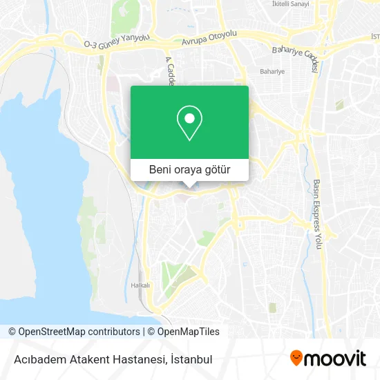 Acıbadem Atakent Hastanesi harita