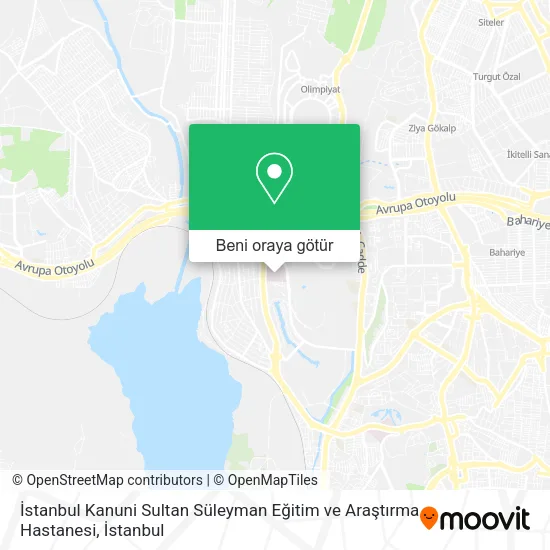 İstanbul Kanuni Sultan Süleyman Eğitim ve Araştırma Hastanesi harita