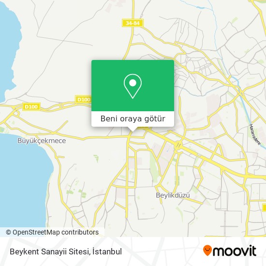 Beykent Sanayii Sitesi harita