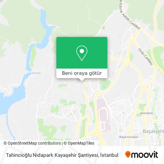 Tahincioğlu Nidapark Kayaşehir Şantiyesi harita