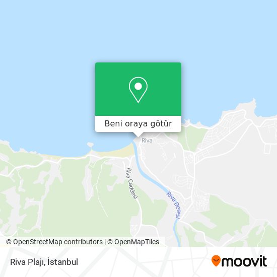 Riva Plajı harita