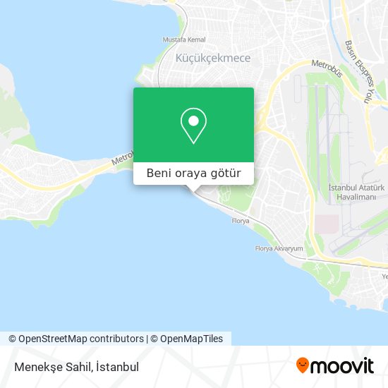 Menekşe Sahil harita