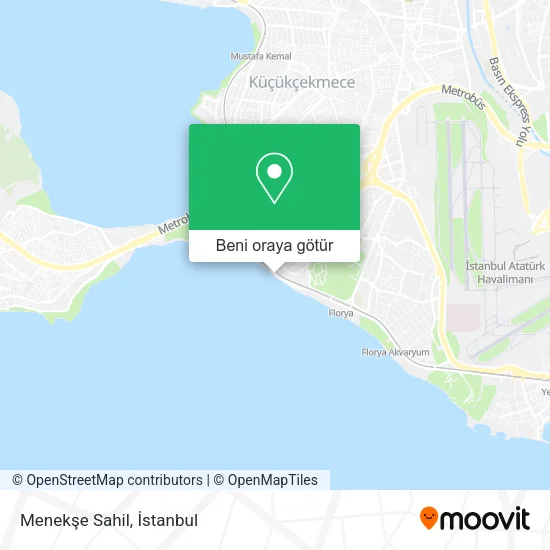 Menekşe Sahil harita