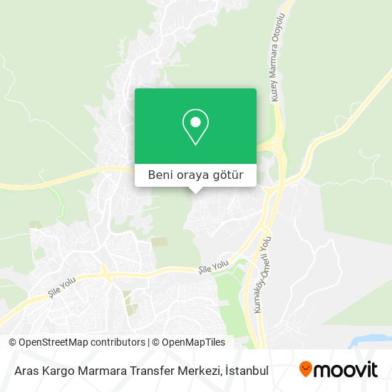 Aras Kargo Marmara Transfer Merkezi harita