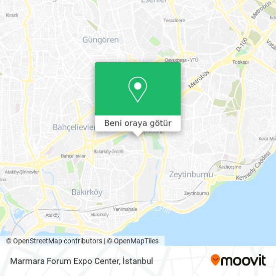 Marmara Forum Expo Center harita