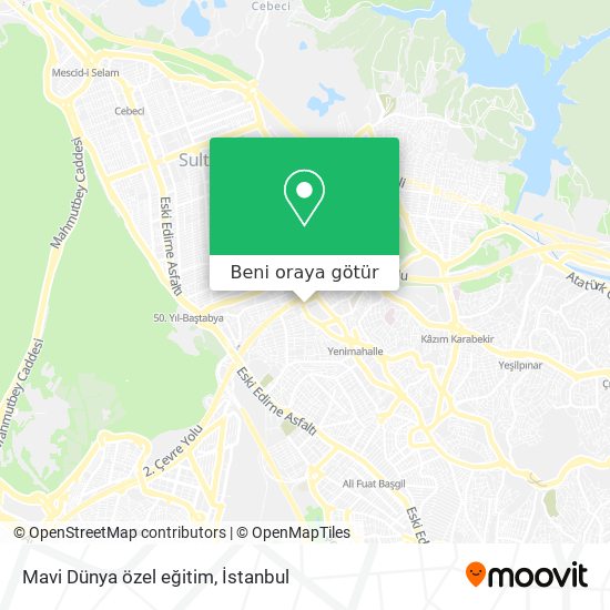 Mavi Dünya özel eğitim harita