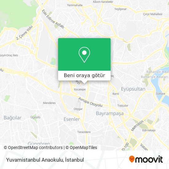 Yuvamistanbul Anaokulu harita
