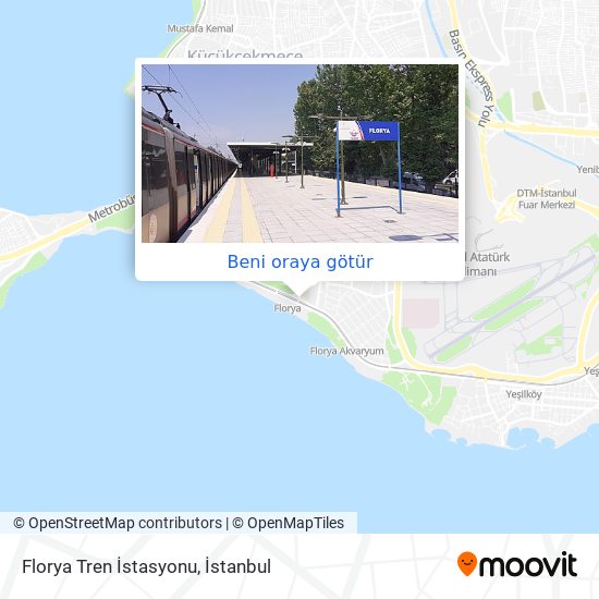 Florya Tren İstasyonu harita