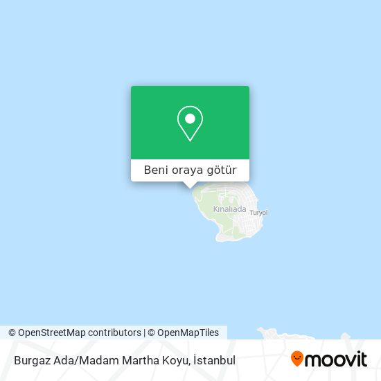 Burgaz Ada/Madam Martha Koyu harita