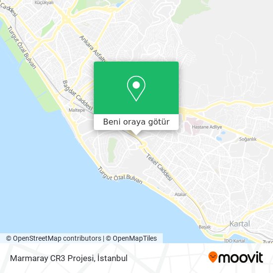 Marmaray CR3 Projesi harita