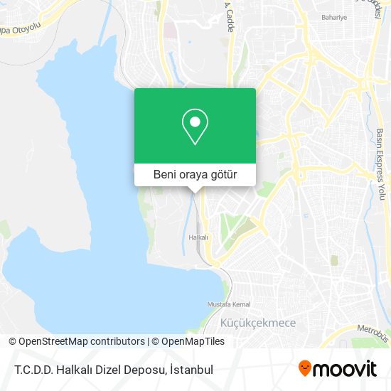 T.C.D.D. Halkalı Dizel Deposu harita