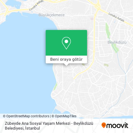 Zübeyde Ana Sosyal Yaşam Merkezi - Beylikdüzü Belediyesi harita