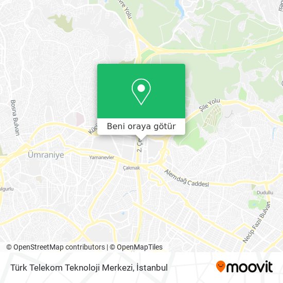 Türk Telekom Teknoloji Merkezi harita