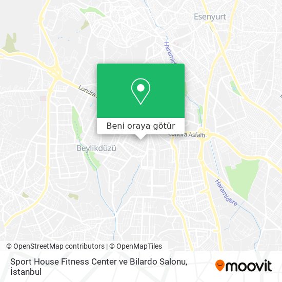 Sport House Fitness Center ve Bilardo Salonu harita