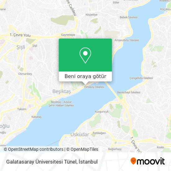 Galatasaray Üniversitesi Tünel harita