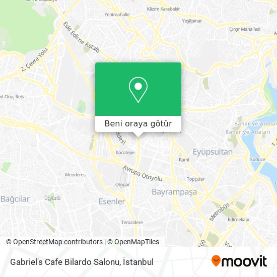 Gabriel's Cafe Bilardo Salonu harita