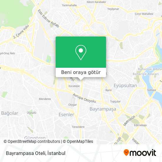 Bayrampasa Oteli harita