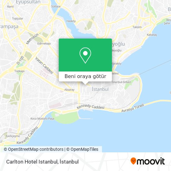 Carlton Hotel Istanbul harita