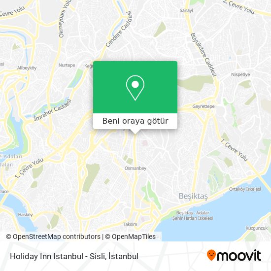 Holiday Inn Istanbul - Sisli harita