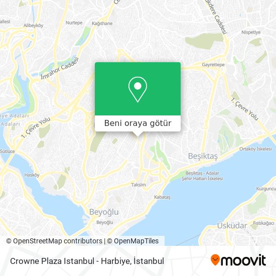 Crowne Plaza Istanbul - Harbiye harita