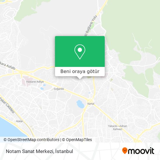 Notam Sanat Merkezi harita