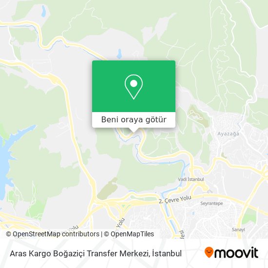 Aras Kargo Boğaziçi Transfer Merkezi harita