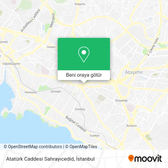 Atatürk Caddesi Sahrayıcedid harita