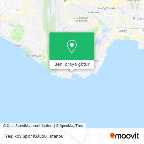 Yeşilköy Spor Kulübü harita