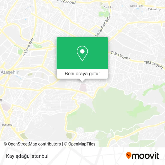 Kayışdağı harita