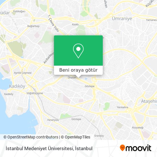 İstanbul Medeniyet Üniversitesi harita