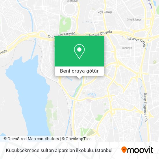 Küçükçekmece sultan alparslan ilkokulu harita
