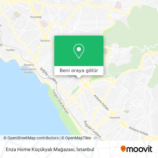 Enza Home Küçükyalı Mağazası harita