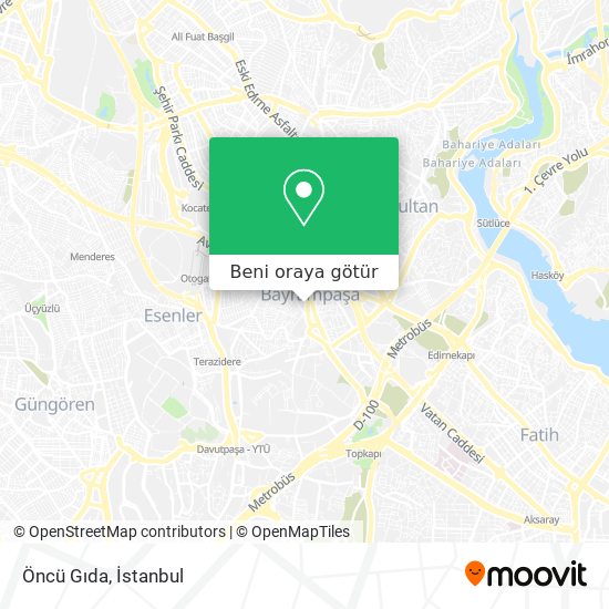 Öncü Gıda harita